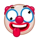 Sticker from the "Clown emoji" sticker pack