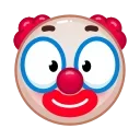 Sticker from the "Clown emoji" sticker pack