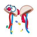 Sticker from the "Clown emoji" sticker pack