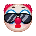 Sticker from the "Clown emoji" sticker pack