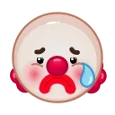 Sticker from the "Clown emoji" sticker pack