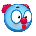 Sticker from the "Clown emoji" sticker pack