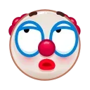 Sticker from the "Clown emoji" sticker pack