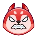 Sticker from the "Wolf Awoo Emoji" sticker pack