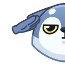 Sticker from the "Wolf Awoo Emoji" sticker pack