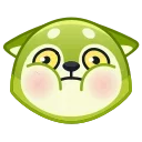 Sticker from the "Wolf Awoo Emoji" sticker pack