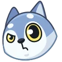 Sticker from the "Wolf Awoo Emoji" sticker pack