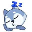 Sticker from the "Wolf Awoo Emoji" sticker pack