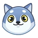 Sticker from the "Wolf Awoo Emoji" sticker pack