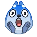 Sticker from the "Wolf Awoo Emoji" sticker pack