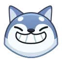 Sticker from the "Wolf Awoo Emoji" sticker pack