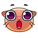 Sticker from the "Meow Emoji" sticker pack