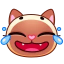 Sticker from the "Meow Emoji" sticker pack