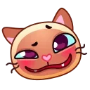 Sticker from the "Meow Emoji" sticker pack