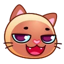 Sticker from the "Meow Emoji" sticker pack