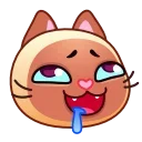 Sticker from the "Meow Emoji" sticker pack