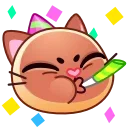 Sticker from the "Meow Emoji" sticker pack