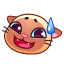 Sticker from the "Meow Emoji" sticker pack