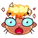 Sticker from the "Meow Emoji" sticker pack