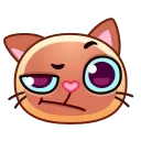 Sticker from the "Meow Emoji" sticker pack