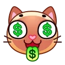 Sticker from the "Meow Emoji" sticker pack