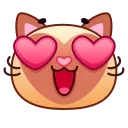 Sticker from the "Meow Emoji" sticker pack