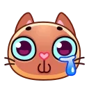 Sticker from the "Meow Emoji" sticker pack