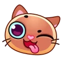 Sticker from the "Meow Emoji" sticker pack