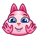 Sticker from the "Pink Bunny" sticker pack