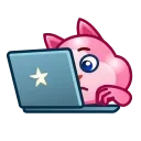 Sticker from the "Pink Bunny" sticker pack