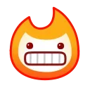 Sticker from the "Flame" sticker pack