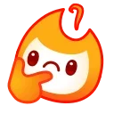 Sticker from the "Flame" sticker pack