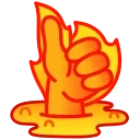 Sticker from the "Flame" sticker pack