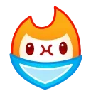 Sticker from the "Flame" sticker pack