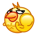 Sticker from the "Chickling Emoji" sticker pack