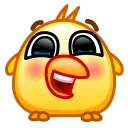 Sticker from the "Chickling Emoji" sticker pack