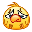 Sticker from the "Chickling Emoji" sticker pack