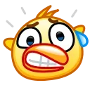 Sticker from the "Chickling Emoji" sticker pack