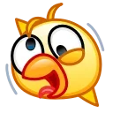 Sticker from the "Chickling Emoji" sticker pack