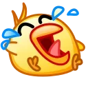 Sticker from the "Chickling Emoji" sticker pack