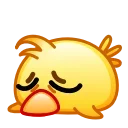 Sticker from the "Chickling Emoji" sticker pack