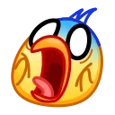 Sticker from the "Chickling Emoji" sticker pack