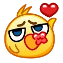 Sticker from the "Chickling Emoji" sticker pack