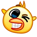 Sticker from the "Chickling Emoji" sticker pack