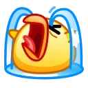 Sticker from the "Chickling Emoji" sticker pack