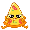 Sticker from the "Мадам Пицца" sticker pack