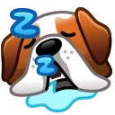 Sticker from the "Dogs Emoji" sticker pack