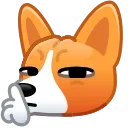 Sticker from the "Dogs Emoji" sticker pack