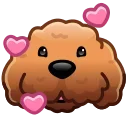 Sticker from the "Dogs Emoji" sticker pack