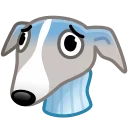 Sticker from the "Dogs Emoji" sticker pack